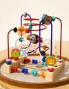 Montessori  Toys Wooden Roller Coaster Bead Maze Abacus Math Toys  Early Educational Toys for  1-3 Years