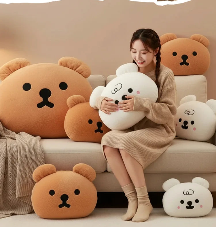 Cute Cartoon Bear Plush Stuffed Doll Cushion Toy