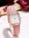 Fashion Simple Quartz watch for Women Wristwatches Ladies Red Leather Business Students Casual Watch