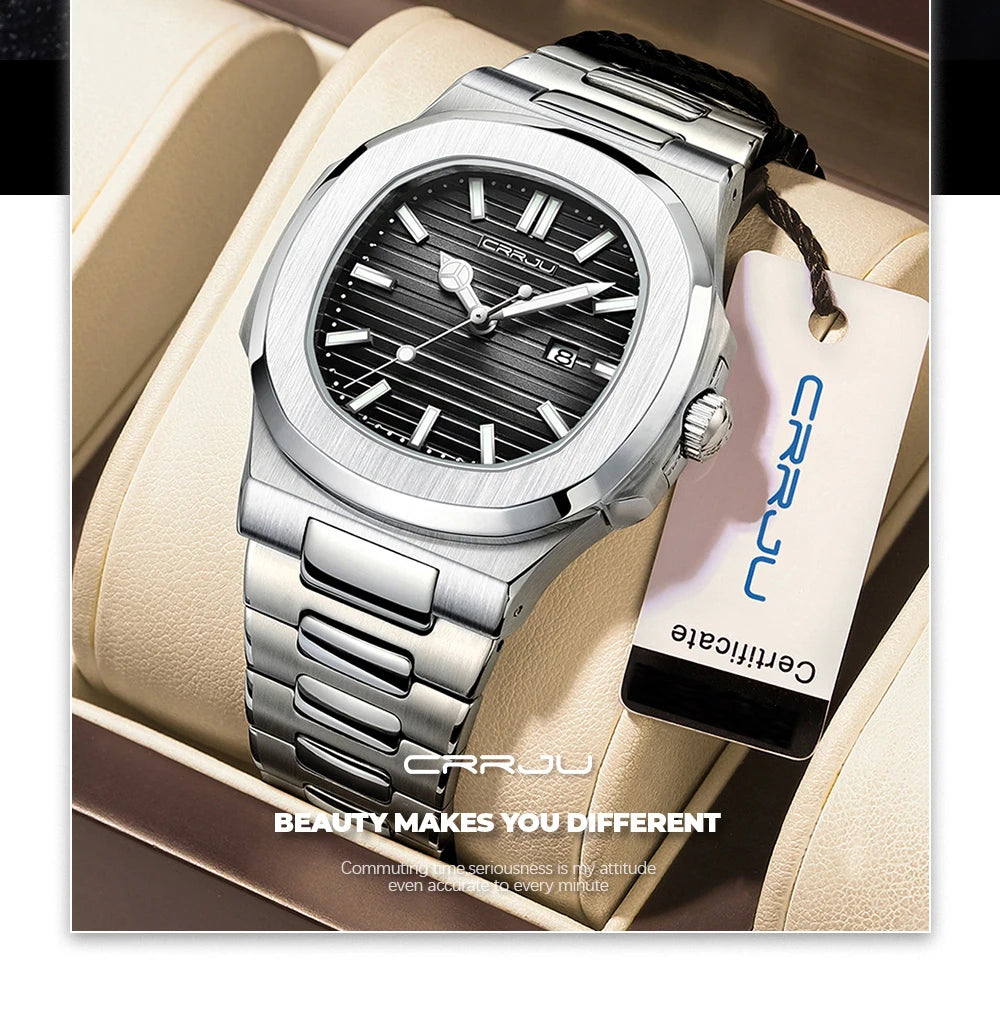 Men Watch Luxury Top Brand Quartz Watches Business Simple Ultra Thin Luminous Wristwatch Men's Clock Reloj Hombre