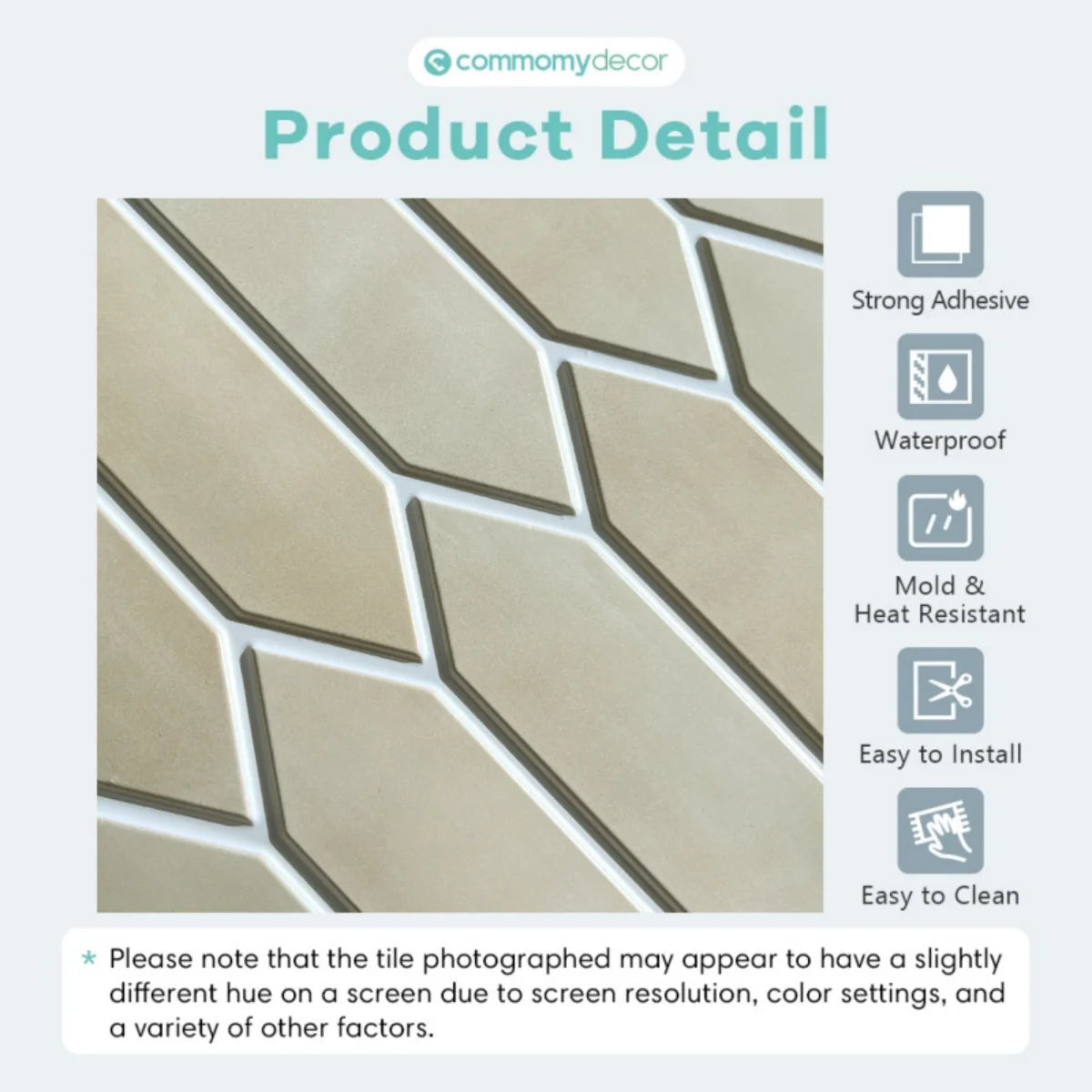 10pcs Decorative 3D Wall Panel Peel and Stick Tile Sticker Self Adhesive Kitchen Tile Backsplash Bathroom Wall Sticker 30x30cm