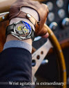 Men Watch Skeleton Quartz Wristwatch Gold Skeleton Retro Man Watch Top Brand Luxury Clock Watches
