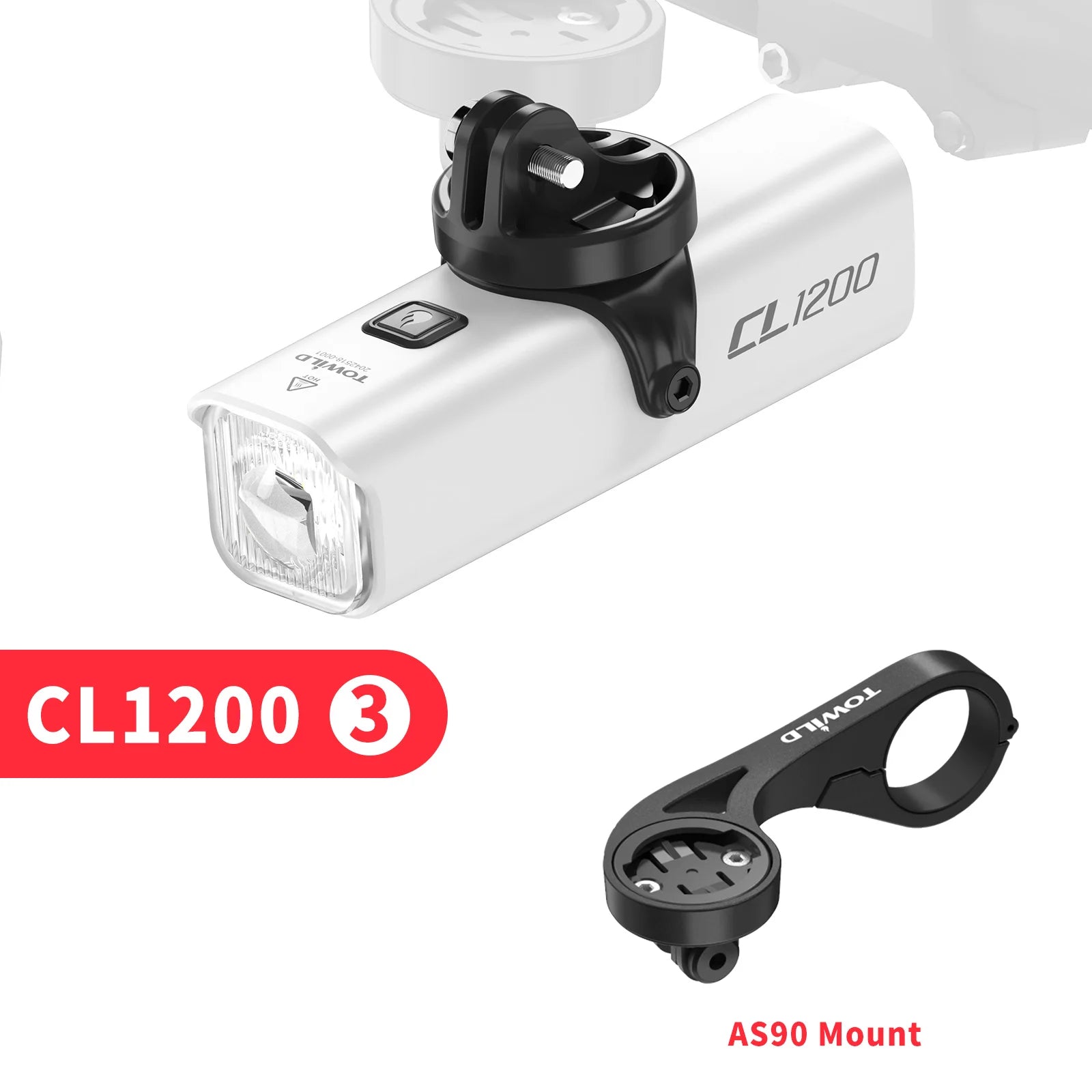 CL1200 Bicycle Light With Cut-off Line Beam 1200LM Rechargeable 5000mAh Led Bike Front Lights IPX6 MTB Cycling Headlights
