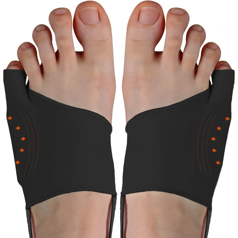 2pcs Silicone Toe Separators with Gel Cushion & Anti-Slip Strap - Comfortable, Machine Washable for Men & Women Foot Care Tool