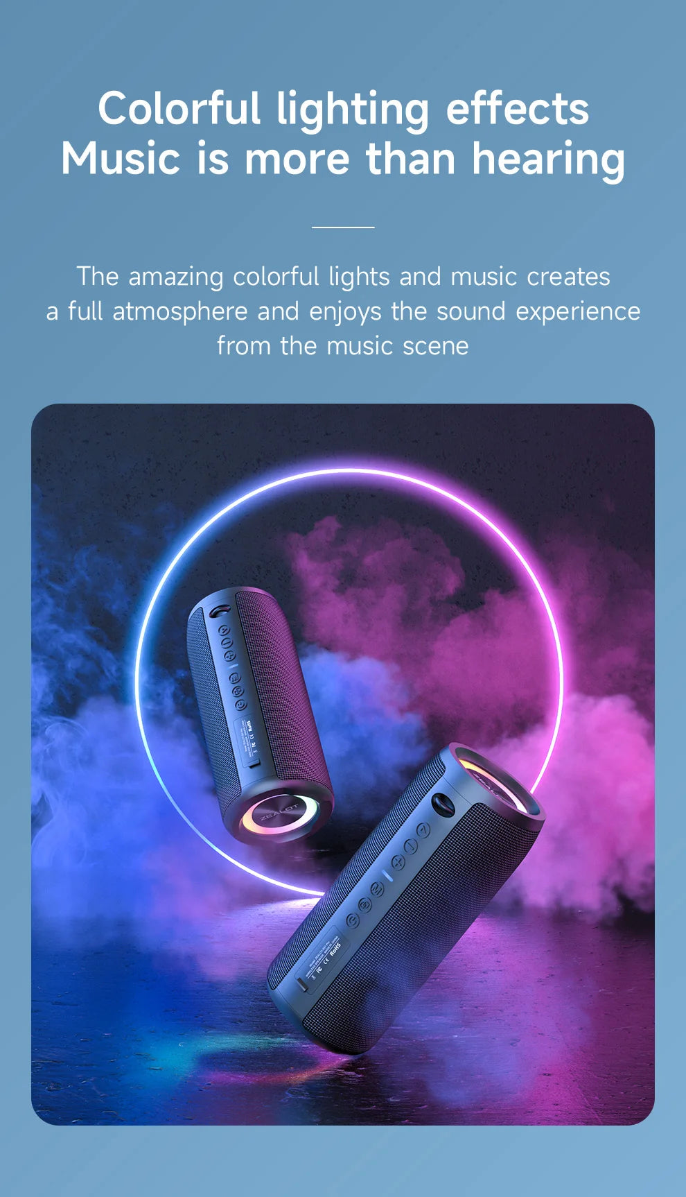 40W High-power Bluetooth Speaker 3D Stereo Bass Bluetooth Speaker Portable IPX5 Waterproof Suitable TWS Boom Box