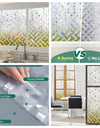 Wide 75/90 cm 3D Vinyl Window Privacy Film, Heat Insulation Rainbow Window Films, UV Protection Decorative Glass Stickers