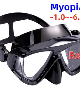 Optical Myopia Snorkel Diving Mask Swimming Goggles Nearsighted Short Sighted Gear Panoramic Wide View Adult Youth -1.0To-6.0