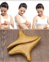 1 PC Neck Foot Wood Trigger Point Massage Gua Sha Tools,Home Gym Professional Wooden Therapy Massage Tool for Back Leg Hand Face