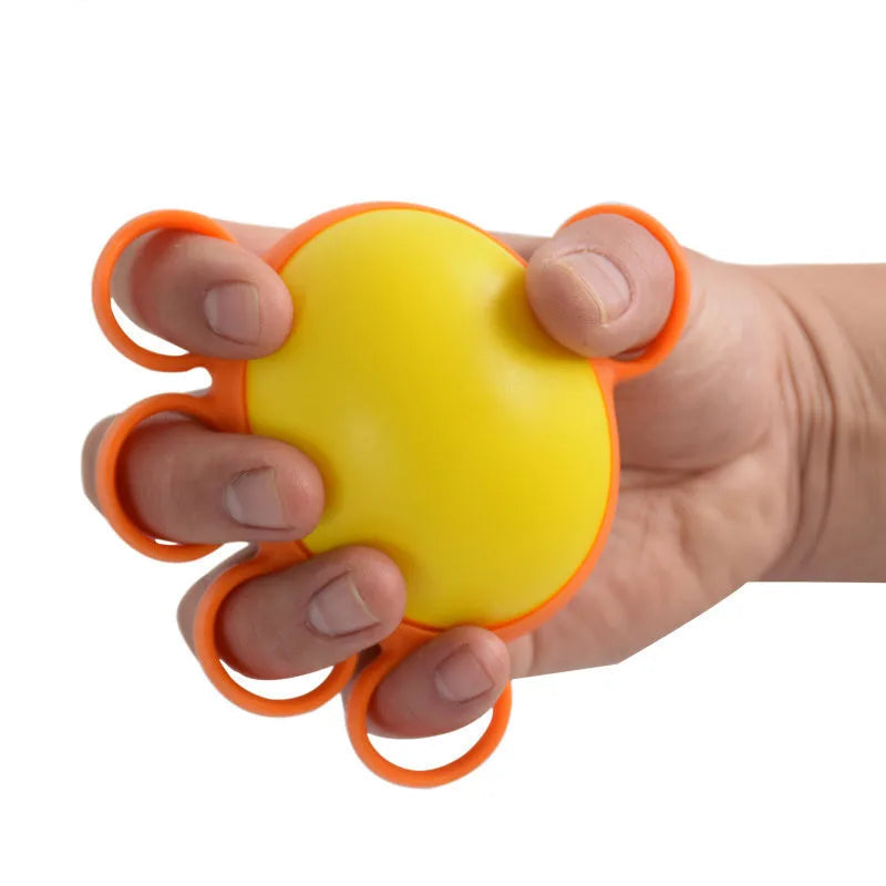 PU Finger Practice Ball Hand Therapy Grip Strengthener Muscle Relax Recovery Rehabilitation Equipment for Old Man Office Workers