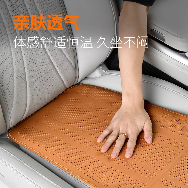 Car Seat Extended Footrest Driver and Passenger Leg Rest Universal Car Seat Cover Leather Breathable Non-slip Cars Seats Cover