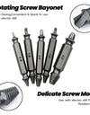 4/5/6PCS Damaged Screw Extractor Drill Set Titanium Double Side Stripped Broken Screw for Woodworking Bolt Easily Remover Tools
