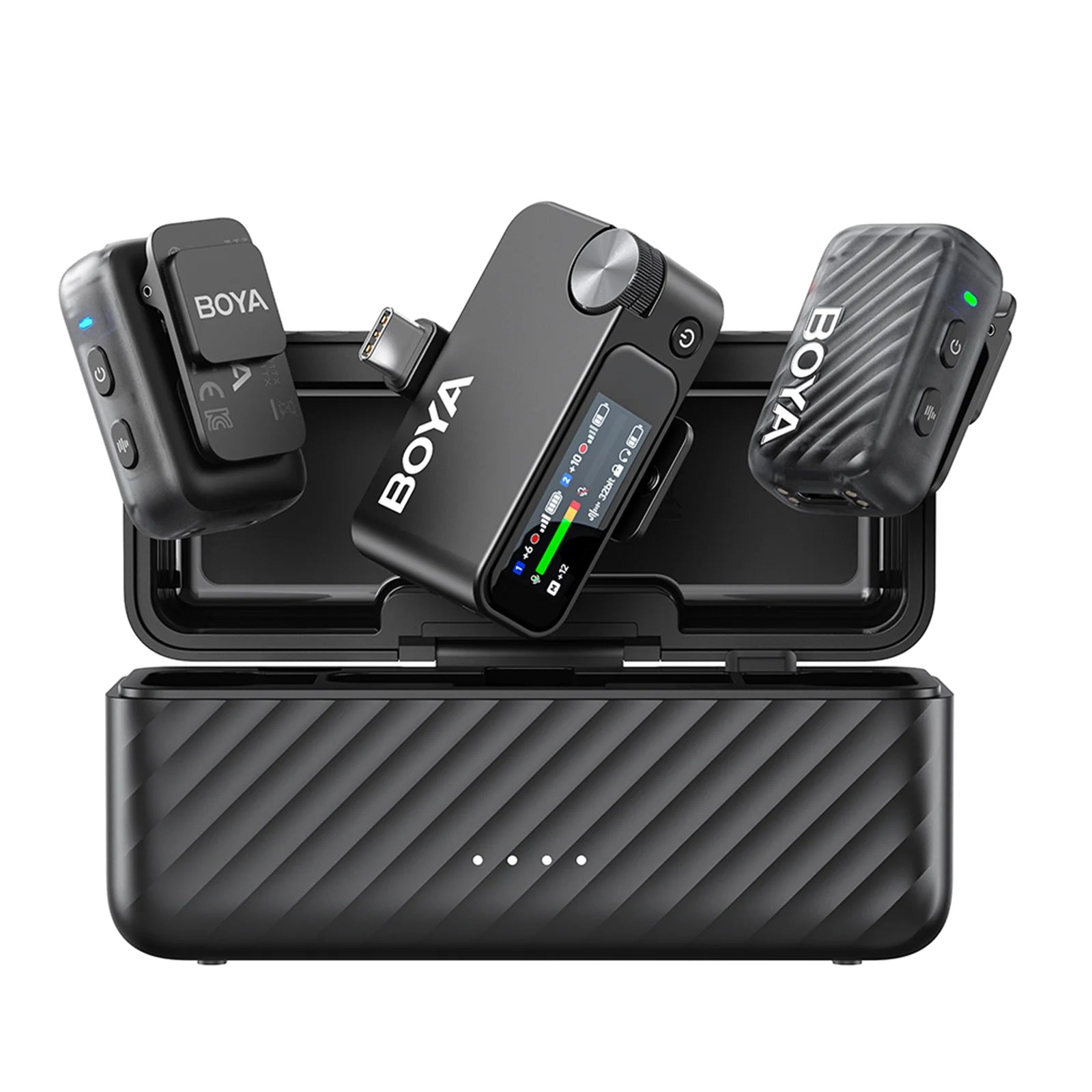 MIC 2 Wireless Lavalier Lapel Microphone for iPhone 15/16 Type-C Devices Android Camera Video Recording Vlog Streaming