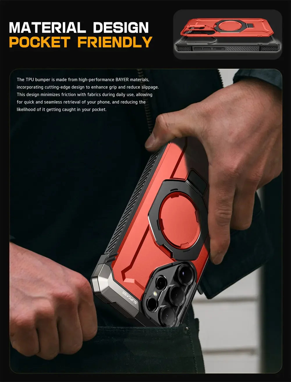 For Samsung Galaxy S25 Ultra Case 6.9" 2025 SUPCASE UB Grip Anti-Scratch Heavy Duty Rugged  Phone Case with Kickstand