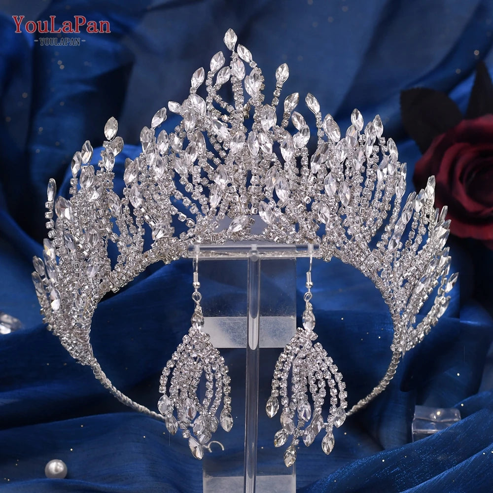 Bridal Crown Handmade Crystal Wedding Tiara Bride Hair Accessories