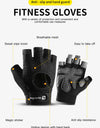 Sports Fitness Men And Women Weightlifting Breathable Non-Slip Silicone Half-Finger Cycling Gloves
