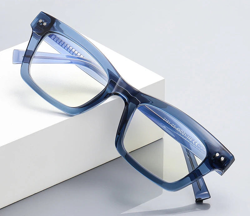 Men's Anti Blue Light Reading Glasses Brand Simple Myopia Prescription Glasses Men  Optical Eyewear Glasses Frame