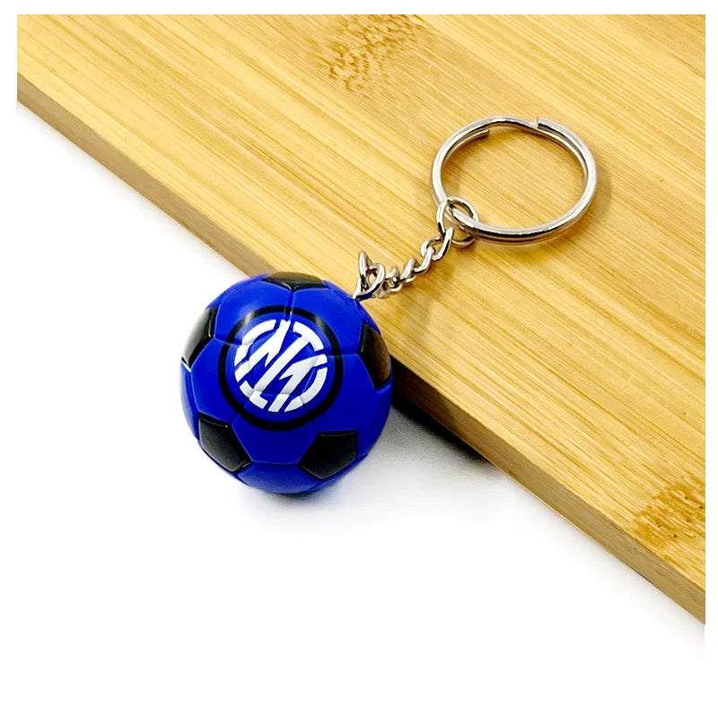 Football Club Soccer Ball Keychain Team Flag Pendant Fan Souvenir Bag Charm