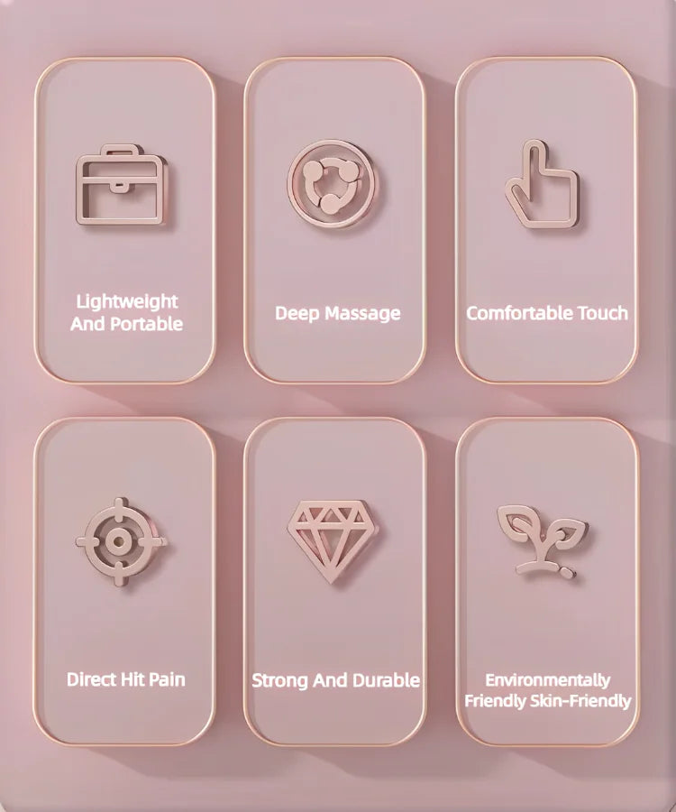 4 Ball Roller Muscles Massage Stick Relaxation Yoga Fitness Wolf Tooth Fascia For Calves Thighs Quadriceps Arms Forearms