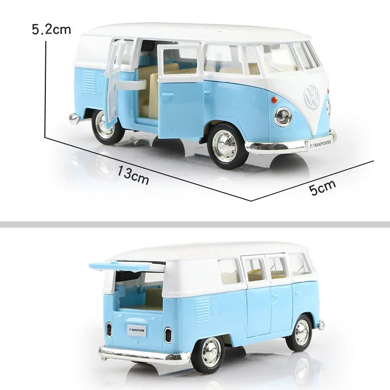 1/36 Diecasts Volkswagen Miniature Cars VW T1 Bus Toys Alloy Diecasts Scale Metal Collection Cars Models Vehicles s Toy Cars