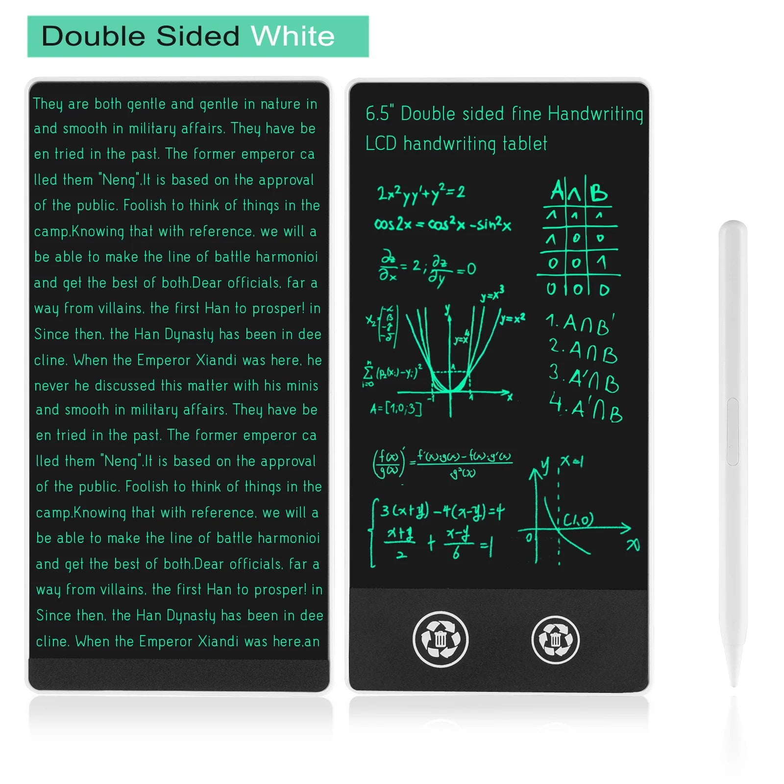 6.5-inch Full Screen Superfine Handwriting LCD Writing Tablet Meeting Content megnetic Sketch Pad Liquid Crystal Drawings Board