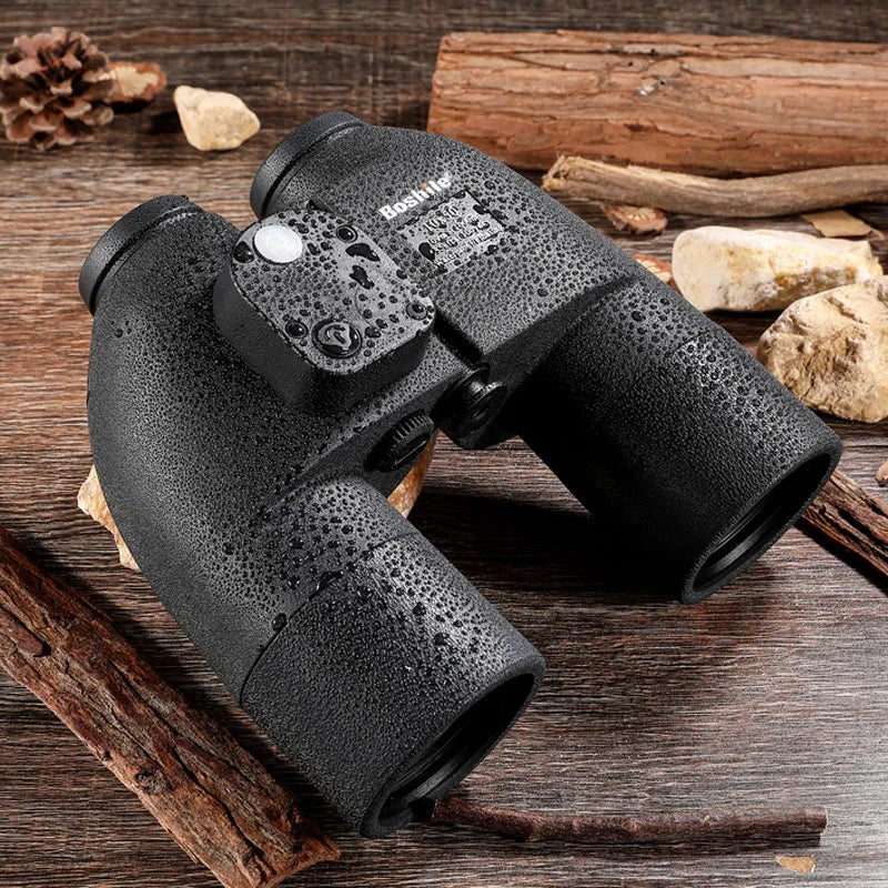 Military Nautical Binoculars Boshile 10x50 Rangefinder Compass Telescope High Powered Nitrogen Waterproof Coordinates Distance