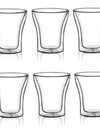 2/4/6pcs Double Wall Espresso Cups High Borosilicate Glass Cup For Tea Wine Milk Heat Resistant Drinkware Mug 80/200ml