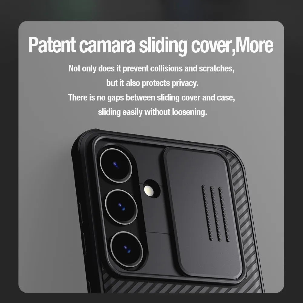 Cam Shield Pro Phone Case For Samsung Galaxy S24 Case Camera Slider Protection Hard PC Shockproof Back Cover