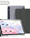 For Samsung Galaxy Tab S9 FE 11 Plus S9 S8 S7 Plus FE 12.4 in Case Transparent Back Tablet Cover For Tab S7 S8 11"Pencil Holder
