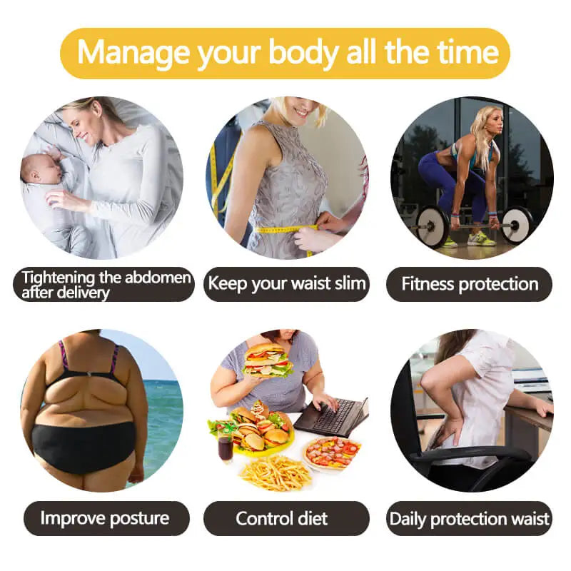 9 Steel Bones Waist Trainer Body Shaper Adjustable Belly Tummy Control Snatch Me Up Wrap Stretch Bands Slim Body Shaper Women