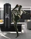 100/120cm Unfilled Heavy Punching Bag Professional Boxing Sandbag with Hanging Accessorie for MMA Muay Thai Kickboxing Taekwondo