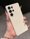 Candy Color Original Liquid Silicone Phone Case For Samsung S25 Ultra S22 S23 FE S24 Plus 5G Shockproof Soft Full Cover