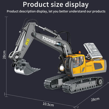 RC Remote Control Toys Cars Excavator Bulldozer Dump Truck 2.4G High Tech Vehicle Engineering Cars Model For Boys Birthday Gifts