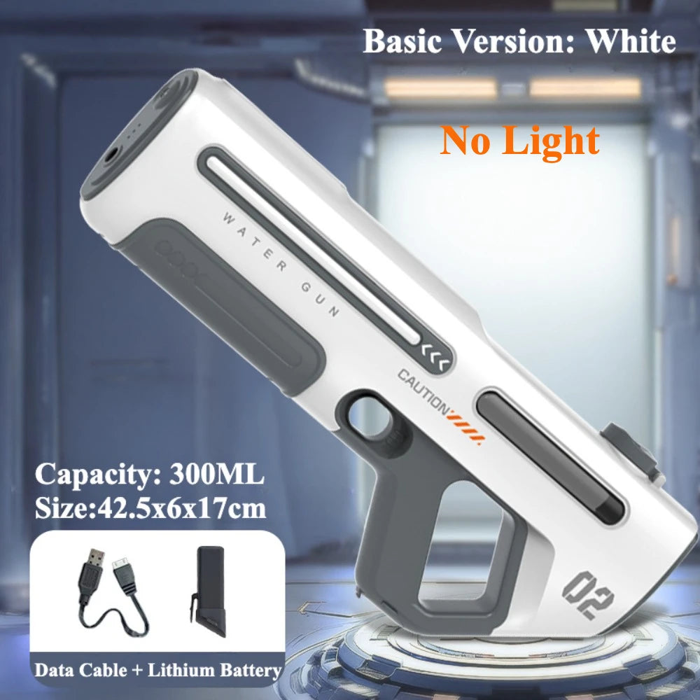 Pulse Electric Continuous Long-Range Water Gun Rechargeable Large Capacity Outdoor Water Blaster