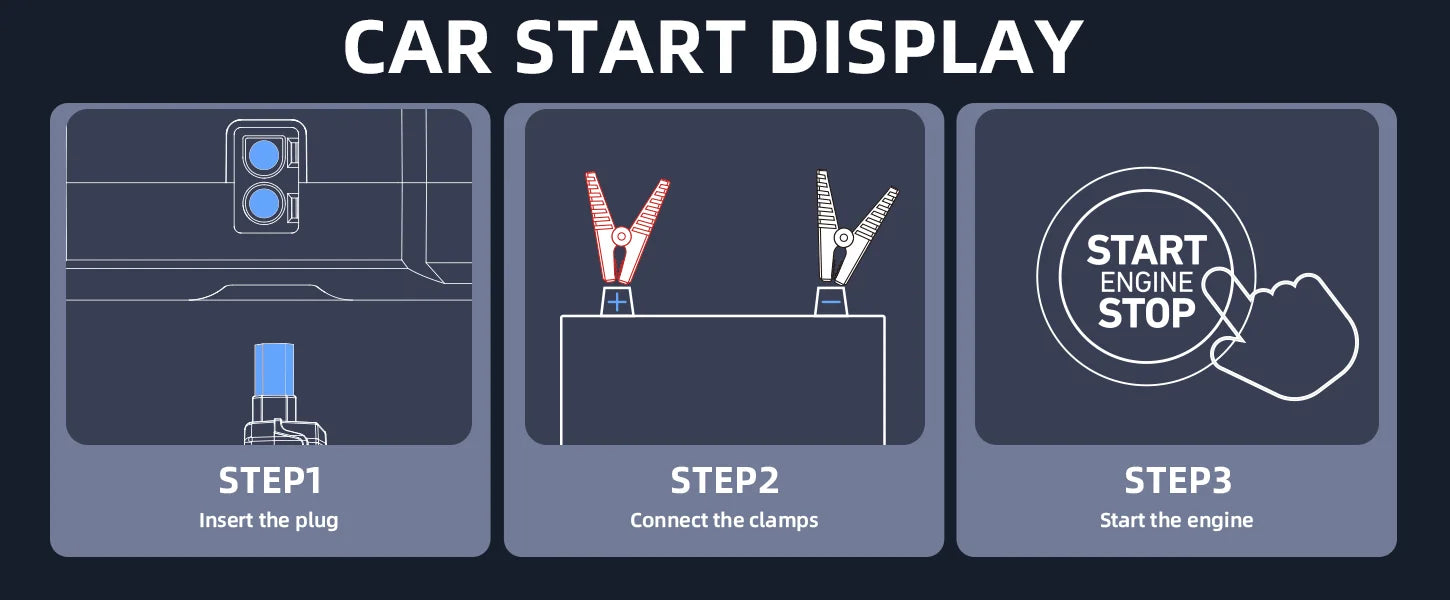 4 In 1 6000A/7000A Jump Starter Power Bank 21800mAh/26800mAh 160PSI Air Compressor Tire Pump For Emergency Booster