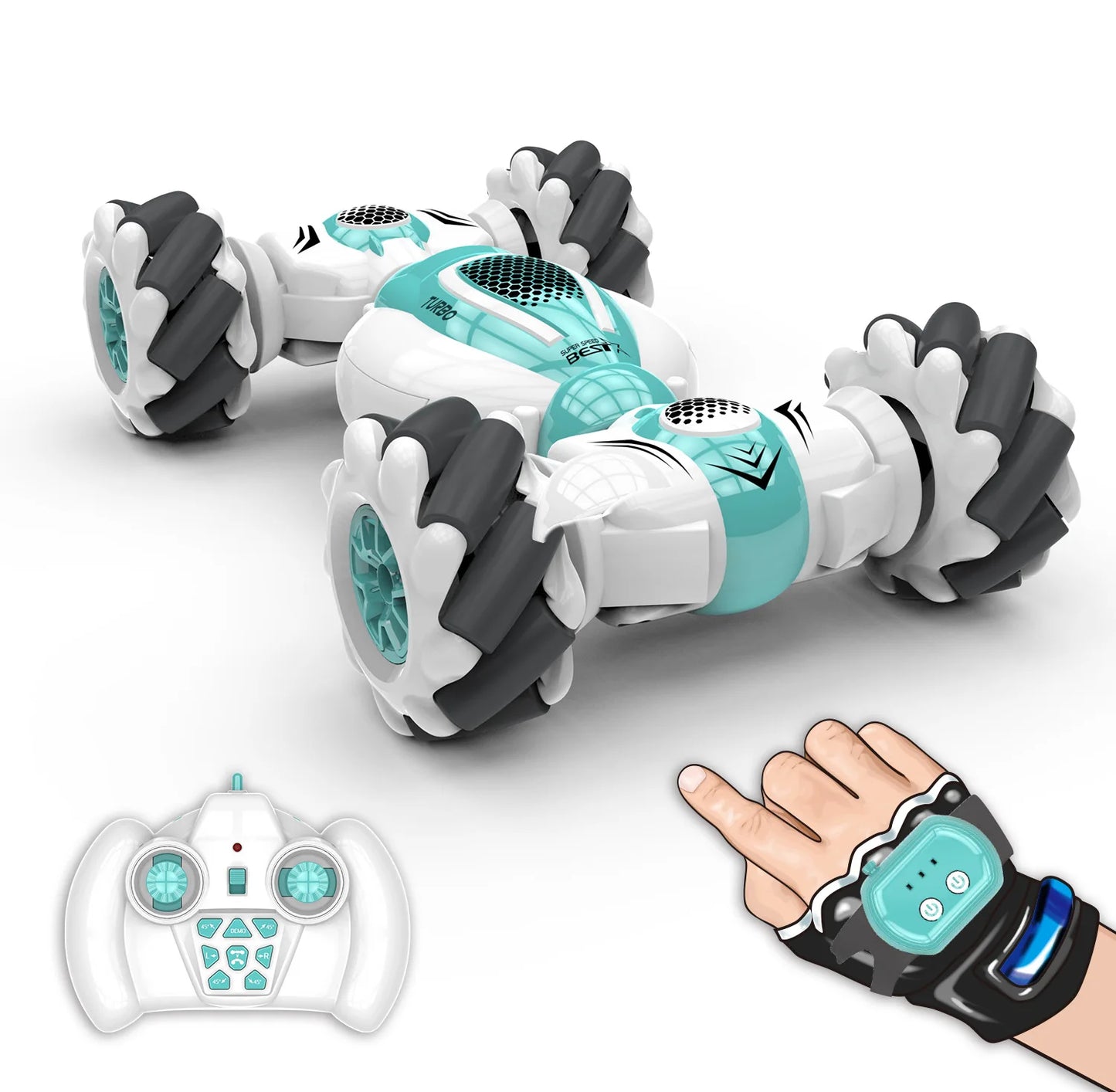 Gesture Sensor Remote Control 4WD Transforming Stunt Drift Car