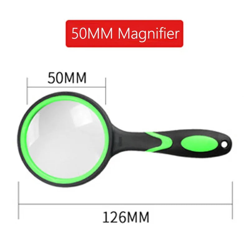 10X Handheld Magnifying Glass 50mm Reading Magnifier
