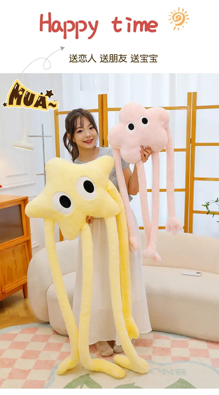 150cm Cushion Star Pink Coal Ball Plush Doll Sofa, Bedroom, Pillow, Funny Cushion Pillow Sofa Pillow Home Decoration Cute Pillow