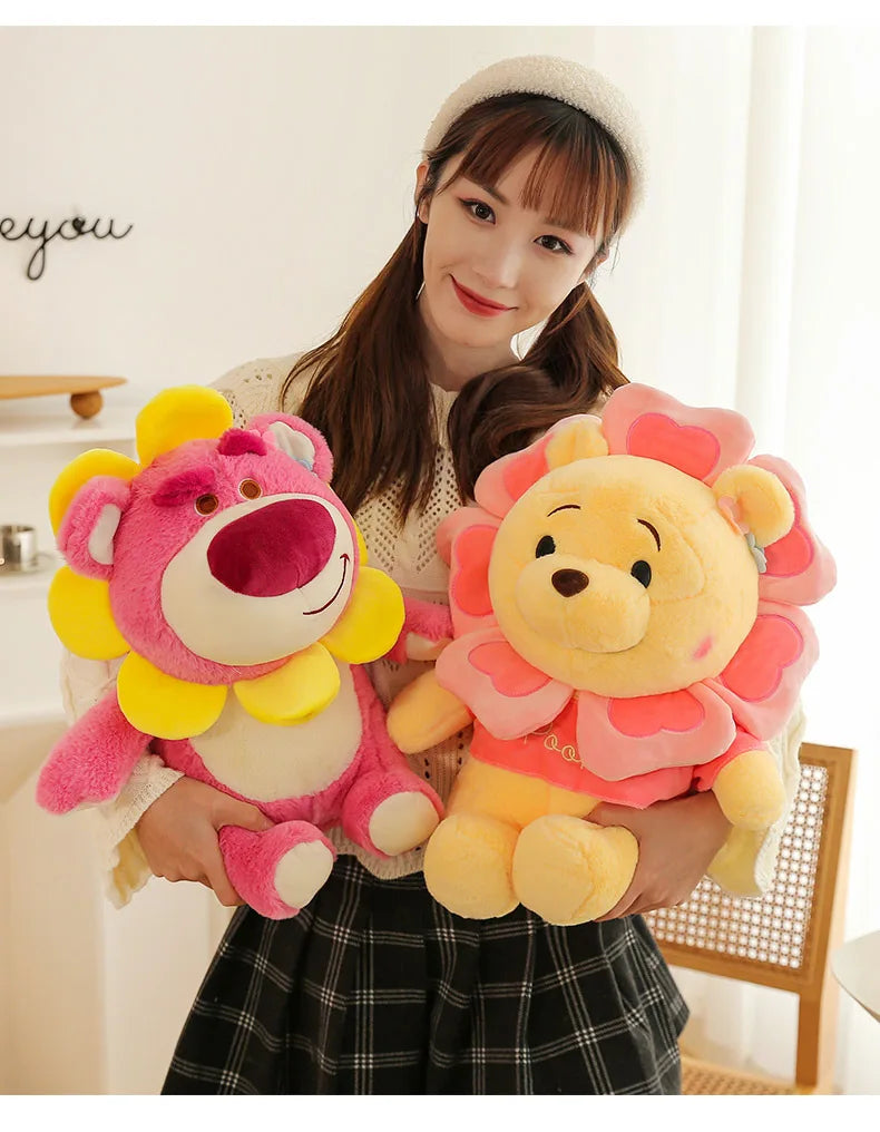 Sunflower Fairy Strawberry Bear Plush Stuffed Doll Toy