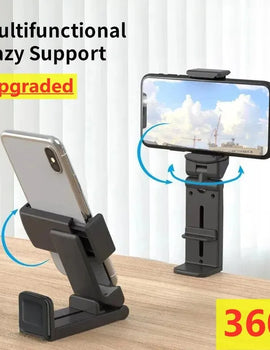 Airplane Phone Holder Portable Travel Stand Desk Flight Foldable Adjustable Rotatable Selfie Holding Train Seat Stand Support