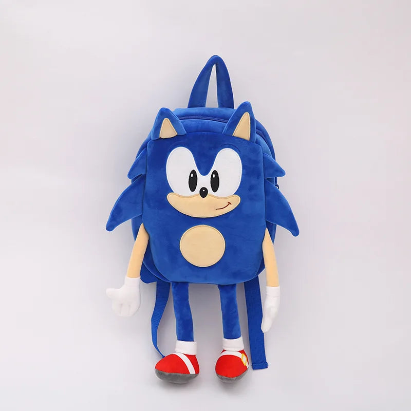 Anime Hedgehog Plush Backpack Soft Cartoon Shoulder Bag