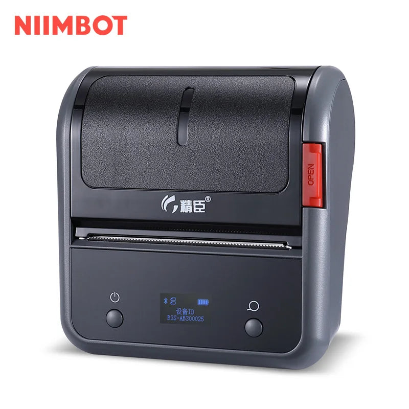 B3S Thermal Label Printer, Bluetooth Wireless Barcode Sticker Maker 20–75mm, Portable Inkless Label Printer for Jewelry, Clothing & Business