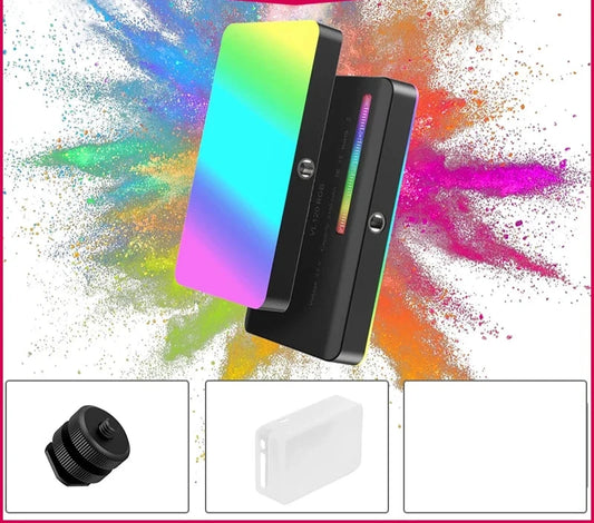 RGB Camera Video Light Mini Portable 3100mAh Photography Lighting Smartphone Vlog Fill Light RGB Video Light