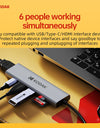 Kodak 6 In 1 USB C HUB 4K 30Hz to HDMI PD Multi Splitter Type-C Adapter for Macbook USB3.0 HUB SD Card Reader Multi Converter