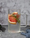 700ml Glass Coffee Mug Handmade Heat Resistance Clear Tea Milk Juice Cup Water Beer Drinking Mug Office Drinkware