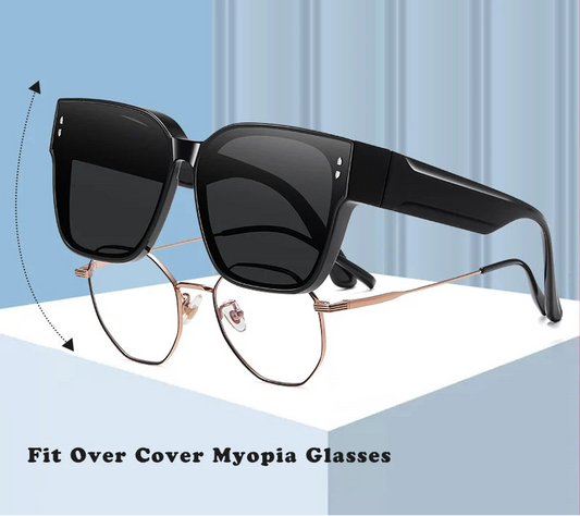 Fit Over Polarized Sunglasses UV400 Anti-Glare Driving Eyewear for Prescription Glasses Men Women