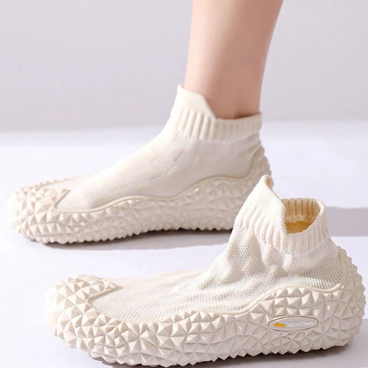 Women's silent soft sole cushioned shoes Squat silent hard pull fitness shoes casual shoes