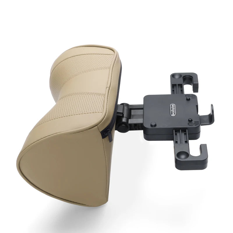 Multi-Functional Car Headrest Pillow Memory Foam Car Neck Pillow, Support Cervical vertebrae and Head, Soft Velvet, Adjustable Height