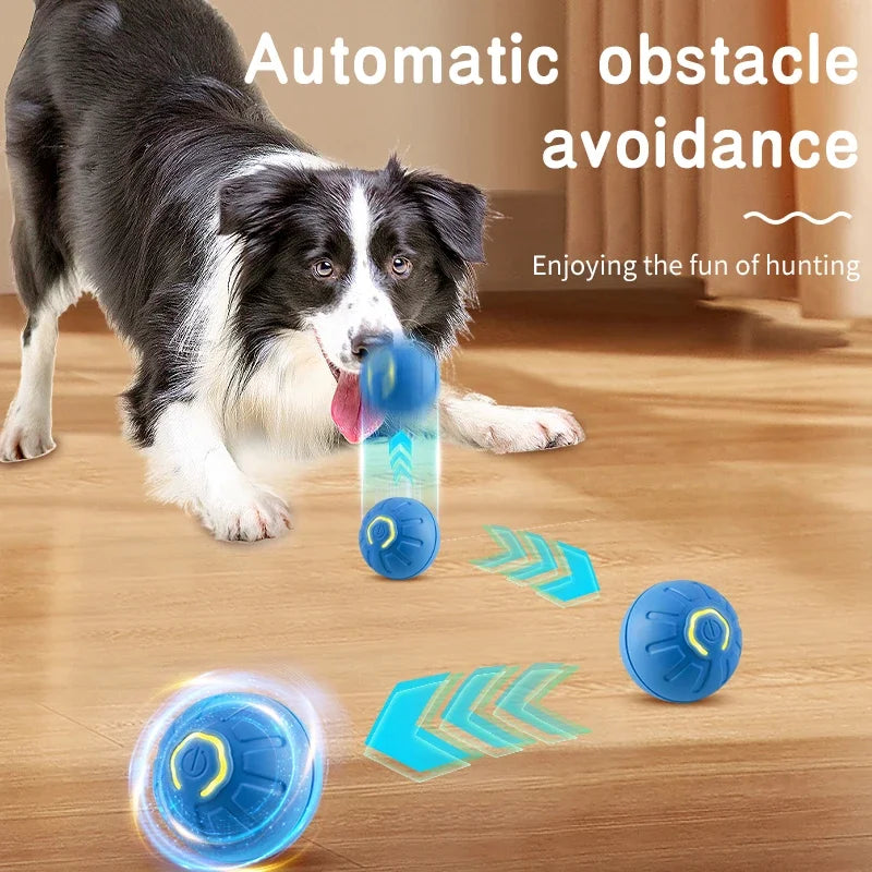 Smart Dog Toy Ball Electronic Interactive Pet Toy Moving Ball USB Automatic Moving Bouncing for Puppy