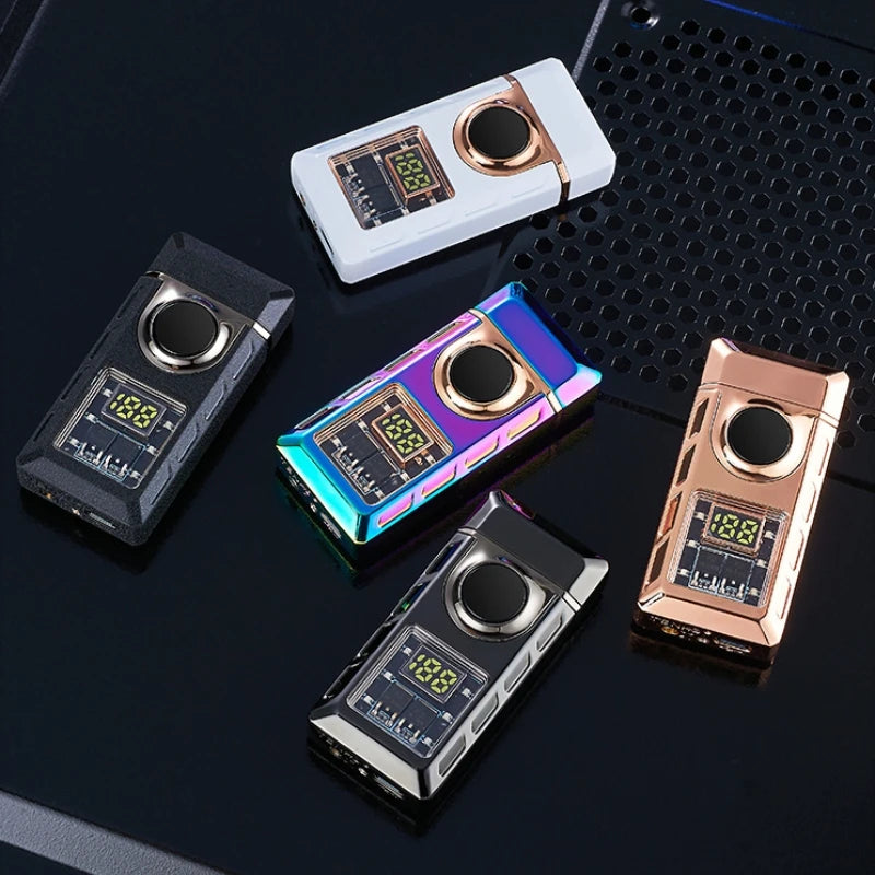 Gas Electronic Dual-Use Lighter, Intelligent Digital Display Machine Core, High-Grade Metal Lighter, Cigarette Accessories, New