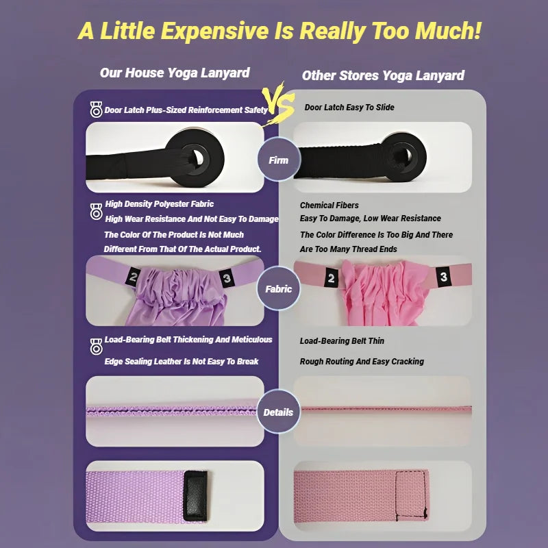 Adjustable Aerial Yoga Strap Pull Rope Women Hammock Stretch Leg Splits Trainer Female Gym Belt Swing Stretching Fitness